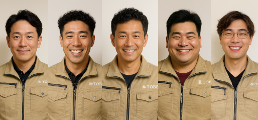 笑顔のスタッフの写真